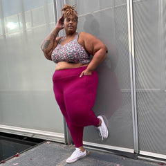 Squat Proof Long Leggings - Raspberry Pie - Snag