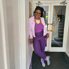 Squat Proof Long Leggings - Suffragette Purple - Snag