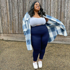 Squat Proof Short Leggings - Navy - Snag