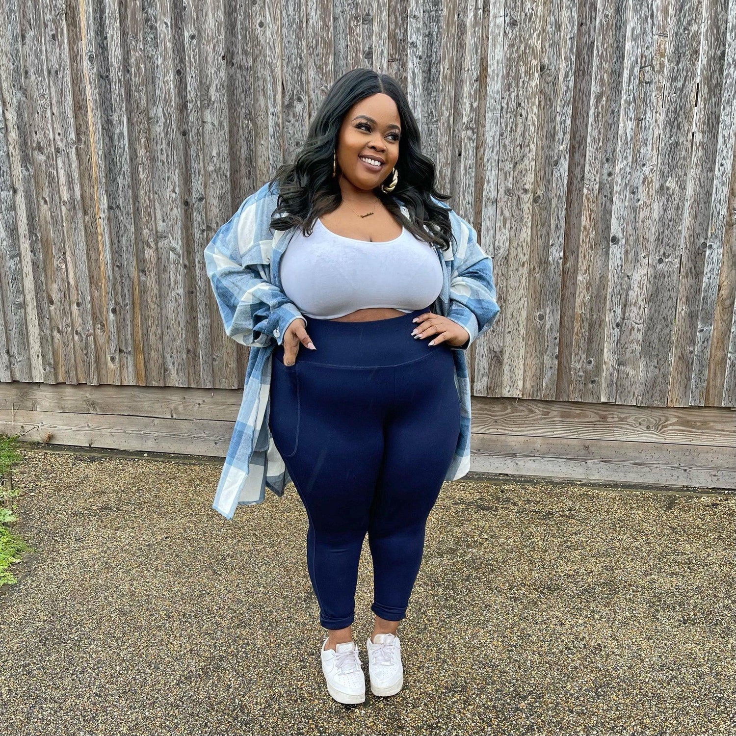 Squat Proof Short Leggings - Navy - Snag