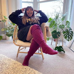 Thigh High Socks - Figgy Pudding - Snag