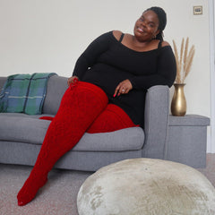 Thigh High Socks - Lobster - Snag