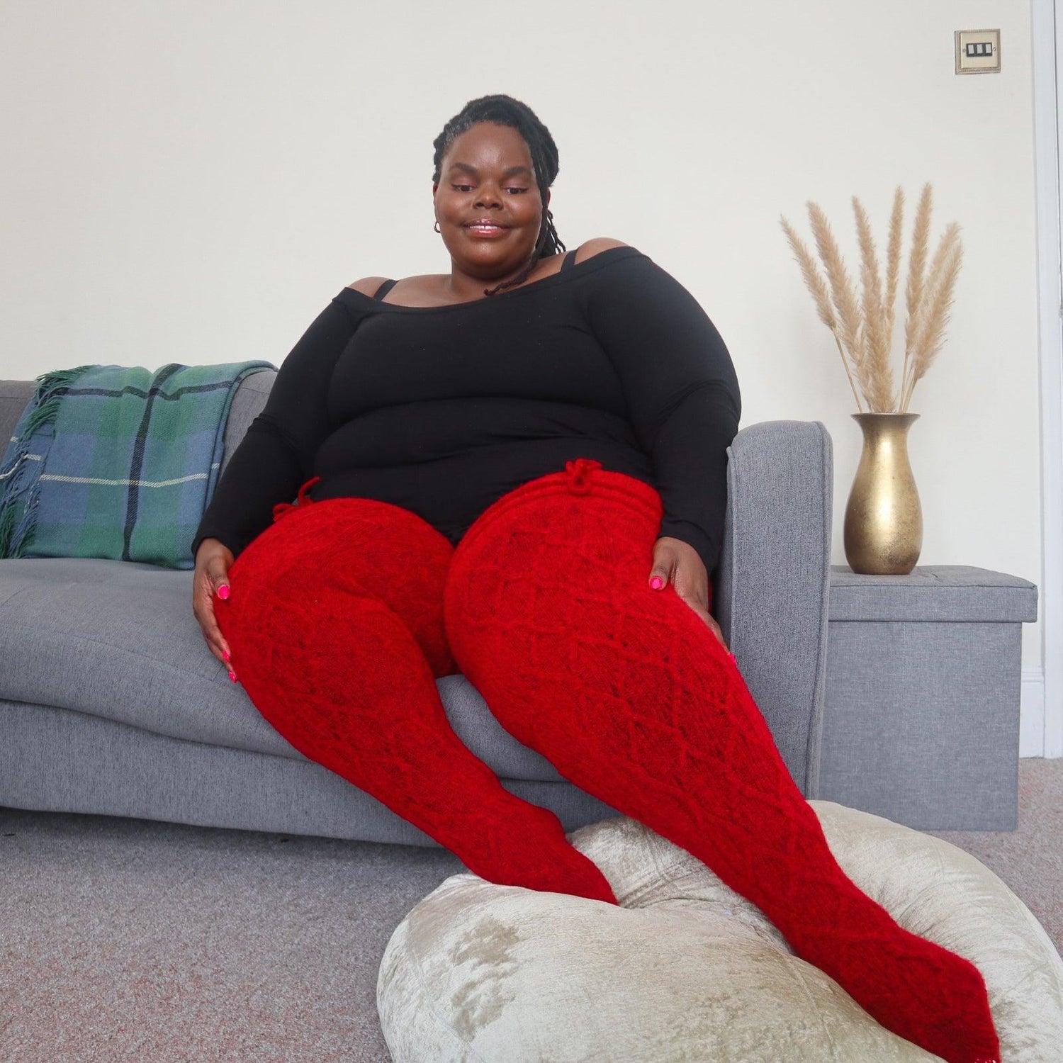 Thigh High Socks - Lobster - Snag