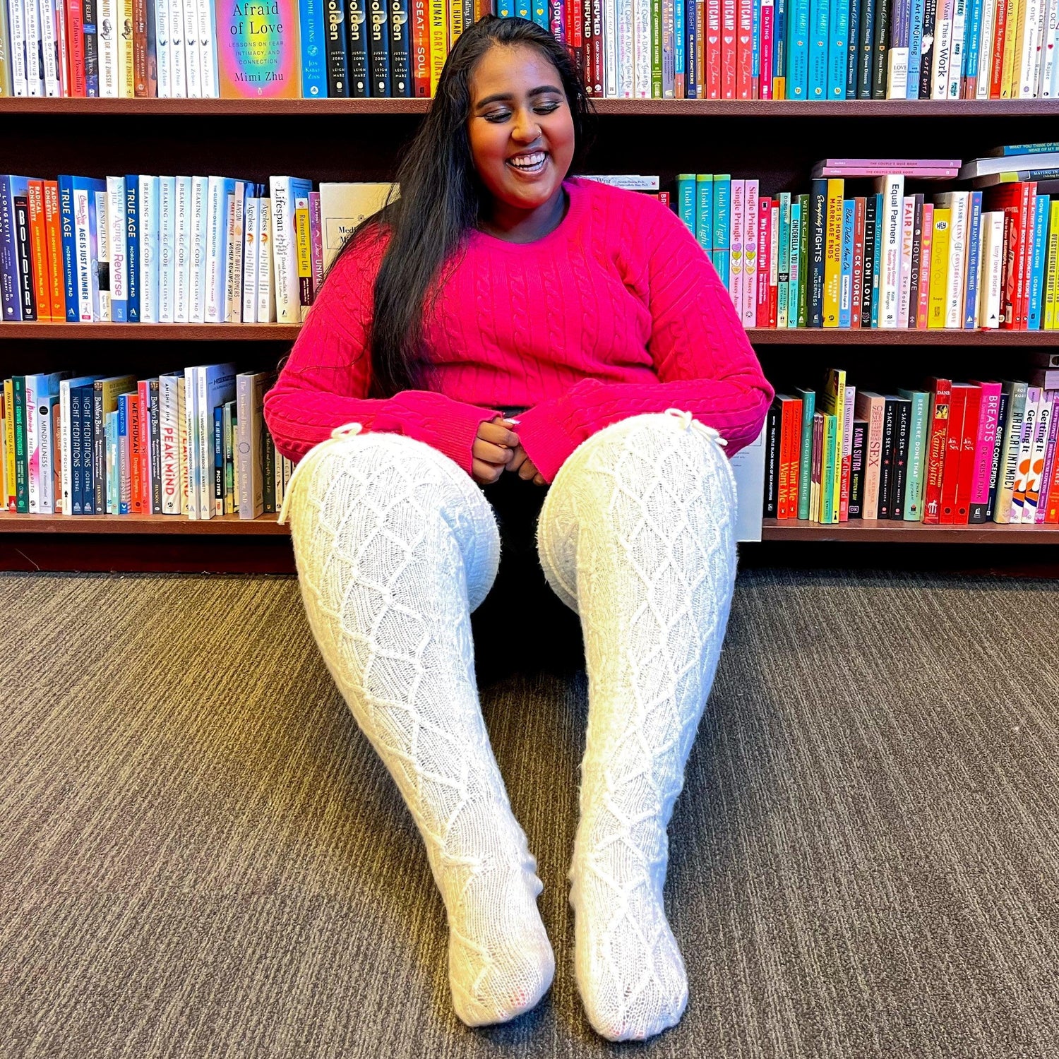 Thigh High Socks - Snowball - Snag