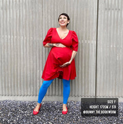 Tights - 80 Denier Footless Tights - Swimming Pool